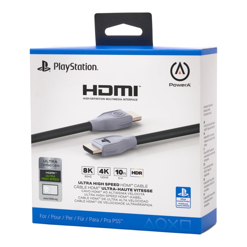 HDMI Cable Powera 1520481-01 Black/Grey 3 m