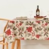 Stain-proof tablecloth Belum Christmas Flowers 155 x 155 cm