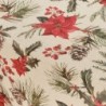 Stain-proof tablecloth Belum Christmas Flowers 155 x 155 cm