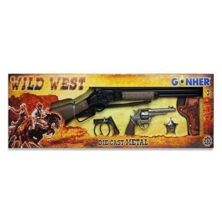 Set of Western Guns Gonher 498/0 77 x 23 x 5 cm (77 x 23 x 5 cm)