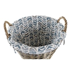 Basket DKD Home Decor 44 x 44 x 42 cm Polyester wicker