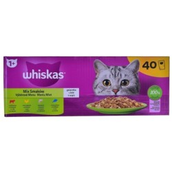 Cat food Whiskas Mix Favourites in jelly Chicken Salmon Tuna Veal 40 x 85 g