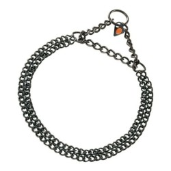 Dog collar Hs Sprenger Black 2 mm Double Links (60 cm)