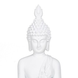 Decorative Figure White Buddha 19,2 x 12 x 32,5 cm