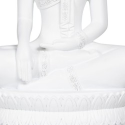 Decorative Figure White Buddha 19,2 x 12 x 32,5 cm