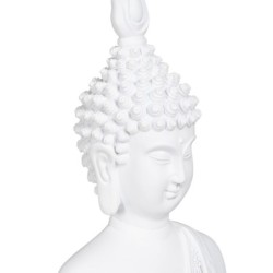 Decorative Figure White Buddha 19,2 x 12 x 32,5 cm