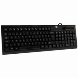 Keyboard with Reader Bit4id TECLADO_MINIL_K Black Spanish Qwerty