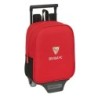 School Rucksack with Wheels Sevilla Fútbol Club Black Red 22 x 27 x 10 cm