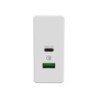 Battery charger Celly TCUSBC30WWH White