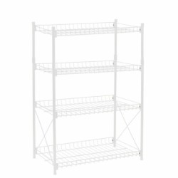 Shelves Confortime Metal White 52 x 34 x 86 cm (2 Units)