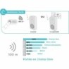 Wireless Doorbell with Push Button Bell SCS SENTINEL OneBell 100 100 m