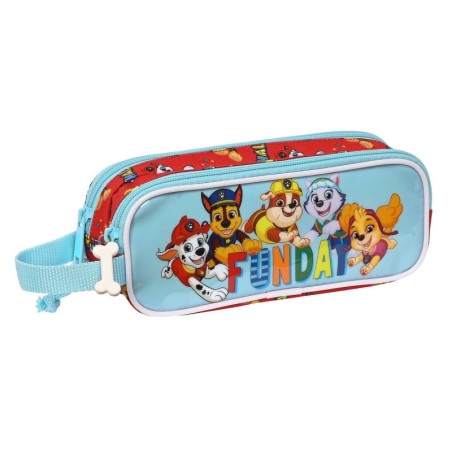 Double Carry-all The Paw Patrol Funday Red Light Blue (21 x 8 x 6 cm)