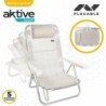 Folding Chair Colorbaby White 48 x 46 x 84 cm Beach