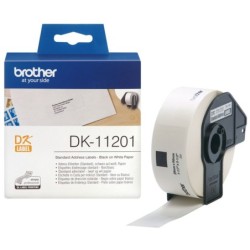 Printer Labels Brother DK-11201 White 29 x 90 mm Black Black/White (3 Units)