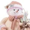 Christmas bauble Multicolour Plastic Polyfoam Fabric Snow Doll 25 x 20 x 32 cm