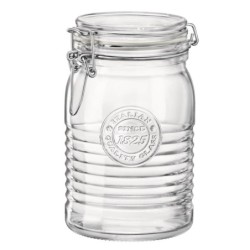 Food Preservation Container Bormioli Rocco Officina Transparent Glass (6 Units) (1,15 L)