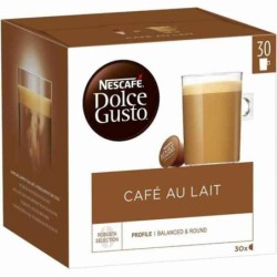 Coffee Capsules Dolce Gusto Cafe Au Lait (3 Units) (1 Unit) (30 Units)