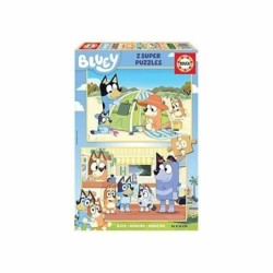 2-Puzzle Set Bluey Wood 50 Pieces