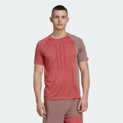 Men’s Short Sleeve T-Shirt Adidas  Colourblock Red