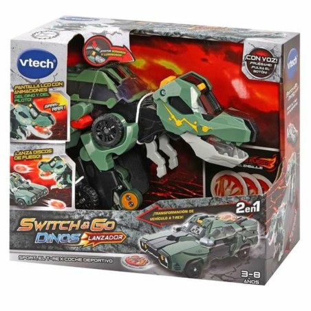 Transformable Super Robot Switch & Go Dinos Sport T-Rex Car Dinosaur 22 x 10 cm Sound