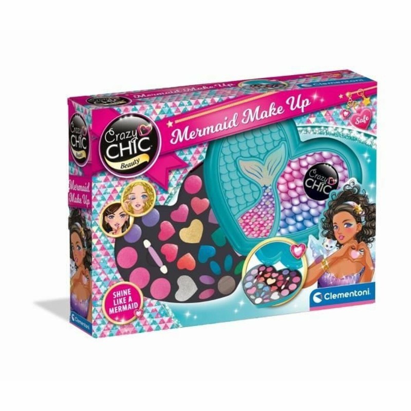 Children's Make-up Set Clementoni Crazy Chic Beauty Mermaid Make up