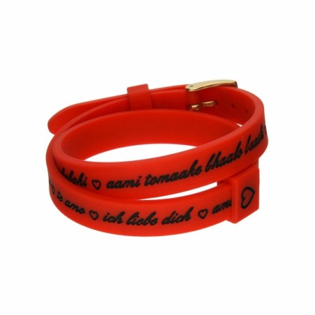 Ladies' Bracelet il mezzometro I LOVE YOU GOLD - BRACCIALE IN SILICONE/SILICONE BRACELET