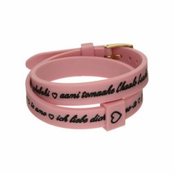 Ladies' Bracelet il mezzometro I LOVE YOU GOLD - BRACCIALE IN SILICONE/SILICONE BRACELET