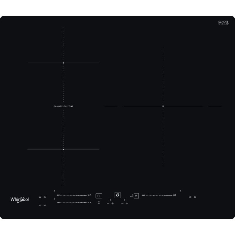 Induction Hot Plate Whirlpool Corporation WBS5560NE 5700 W 59 cm