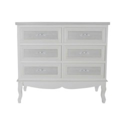 Chest of drawers DKD Home Decor 100 x 40 x 87 cm Wood White Romantic MDF Wood