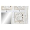 Wall mirror DKD Home Decor White Mango wood Stripped (93,5 x 4,7 x 120,3 cm)