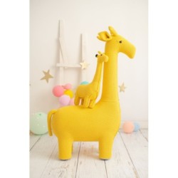 Fluffy toy Crochetts AMIGURUMIS PACK Yellow Giraffe 53 x 16 x 55 cm 90 x 33 x 128 cm 2 Pieces