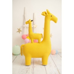 Fluffy toy Crochetts AMIGURUMIS PACK Yellow Giraffe 53 x 16 x 55 cm 90 x 33 x 128 cm 2 Pieces