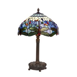 Desk lamp Viro Belle Epoque Blue Zinc 60 W 40 x 62 x 40 cm