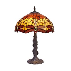 Desk lamp Viro Belle Amber Amber Zinc 60 W 40 x 60 x 40 cm