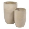 Vase Cream Ceramic 52 x 52 x 80 cm (2 Units)