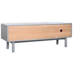 TV furniture Home ESPRIT Blue Grey polypropylene MDF Wood 140 x 40 x 55 cm