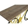 Console Home ESPRIT Yellow Black Wood Metal 160 x 40 x 88 cm