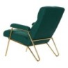 Armchair DKD Home Decor 8424001795499 Golden Metal Polyester Green (69 x 90 x 90 cm)