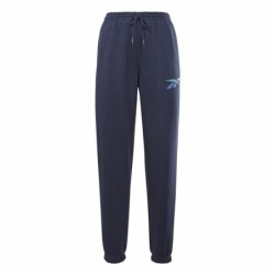 Long Sports Trousers Reebok Vector Graphic Navy Blue Lady