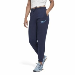 Long Sports Trousers Reebok Vector Graphic Navy Blue Lady