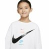 Children’s Sweatshirt without Hood Nike 36I330-001 White