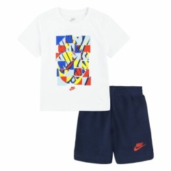 Children's Sports Outfit Nike Nsw Add Ft Short  Blue White Multicolour 2 Pieces