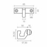 Awning hook Micel TLD11 White 65 x 57,5 x 35,5 mm