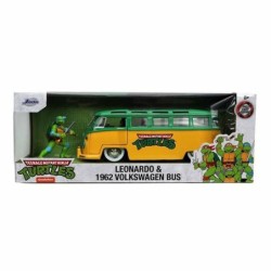 Playset Teenage Mutant Ninja Turtles Leonardo & 1962 Volkswagen Bus 2 Pieces