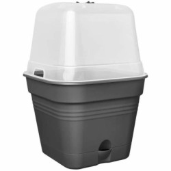 Plant pot Elho   With lid Black Plastic Ø 20 cm