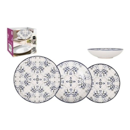 Dinnerware Set La Mediterránea Tesa Porcelain 12 Pieces