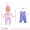 Baby doll Colorbaby 2 Units 24 x 42 x 11 cm