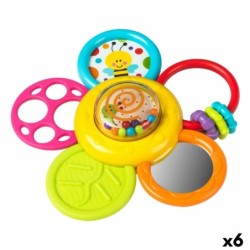 Teething Rattle for Babies Winfun Plastic 15,5 x 15,5 x 5,5 cm (6 Units)