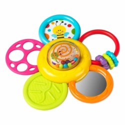 Teething Rattle for Babies Winfun Plastic 15,5 x 15,5 x 5,5 cm (6 Units)