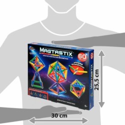 Construction set Cra-Z-Art Magtastix Deluxe 60 Pieces (4 Units)